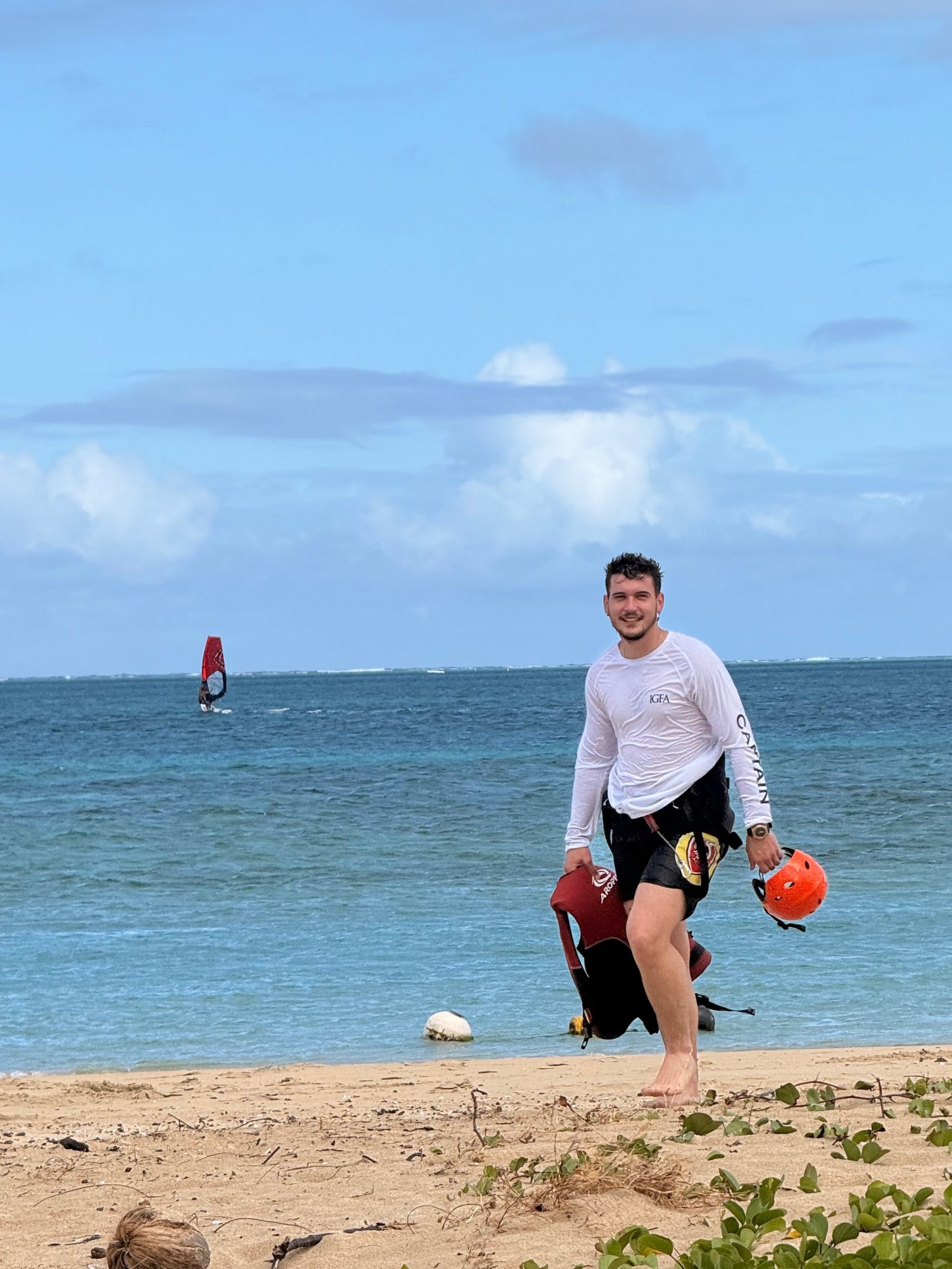 Kitesurf spot at Anse Mourouk, Rodrigues